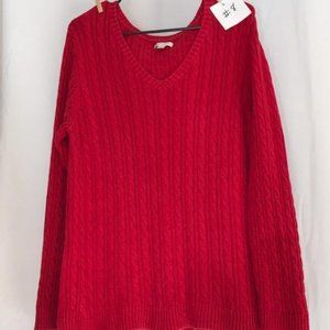 Croft &  Barrow Women's Red Sweater - large